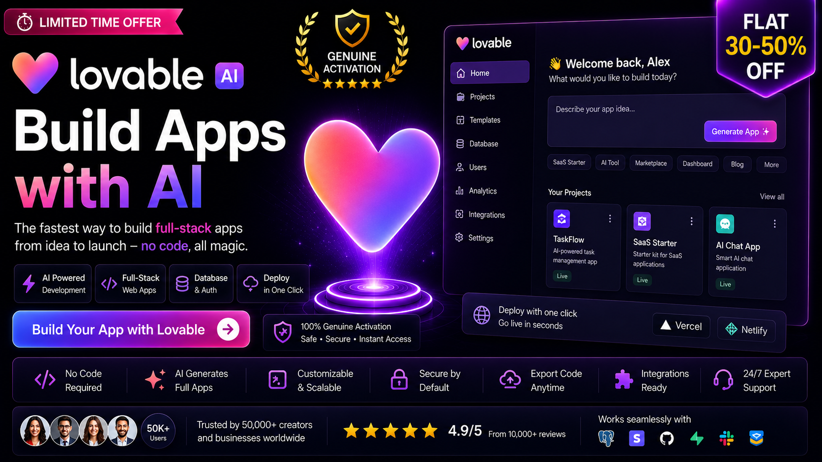 Lovable premium banner